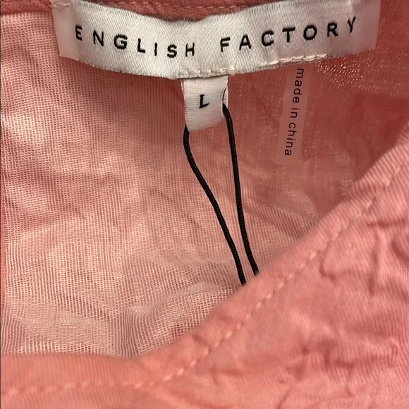 English Factory Pink Puff Sleeve Sundress - Picture 2 of 3